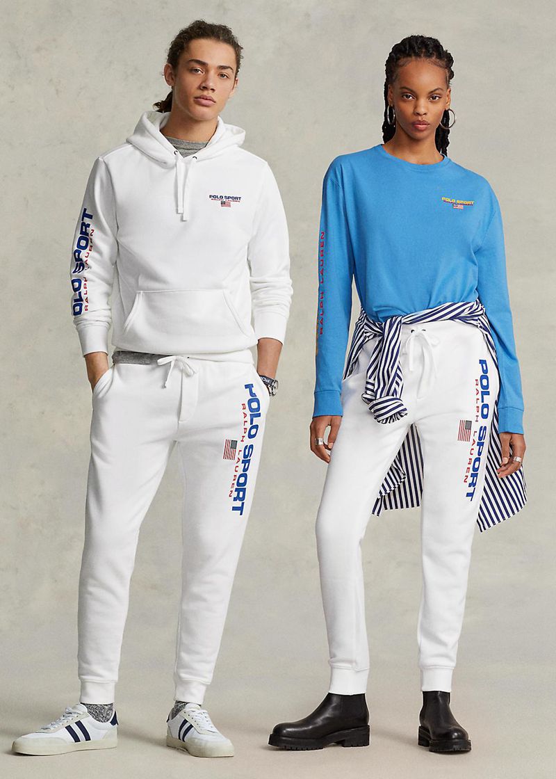 Pantalones Polo Ralph Lauren Hombre Polo Sport De Lana Tracksuit Bottoms Chile Blancas PIXCZ-5893